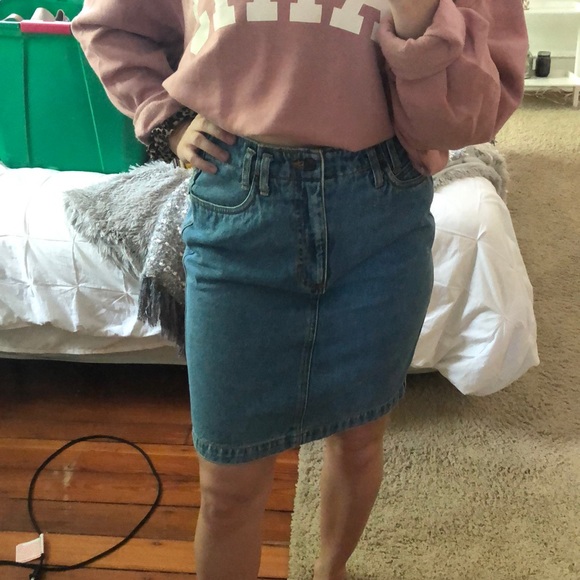 Vintage Disney Minnie Mouse Denim Pencil Skirt - Picture 8 of 8